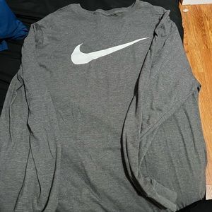 Gray nike long sleeve
